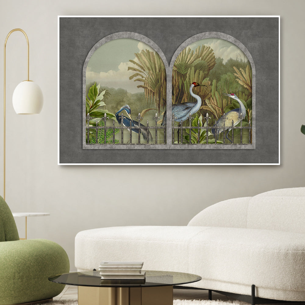 wall-art-print-canvas-poster-framed-Cranes, By Andrea Haase-GIOIA-WALL-ART