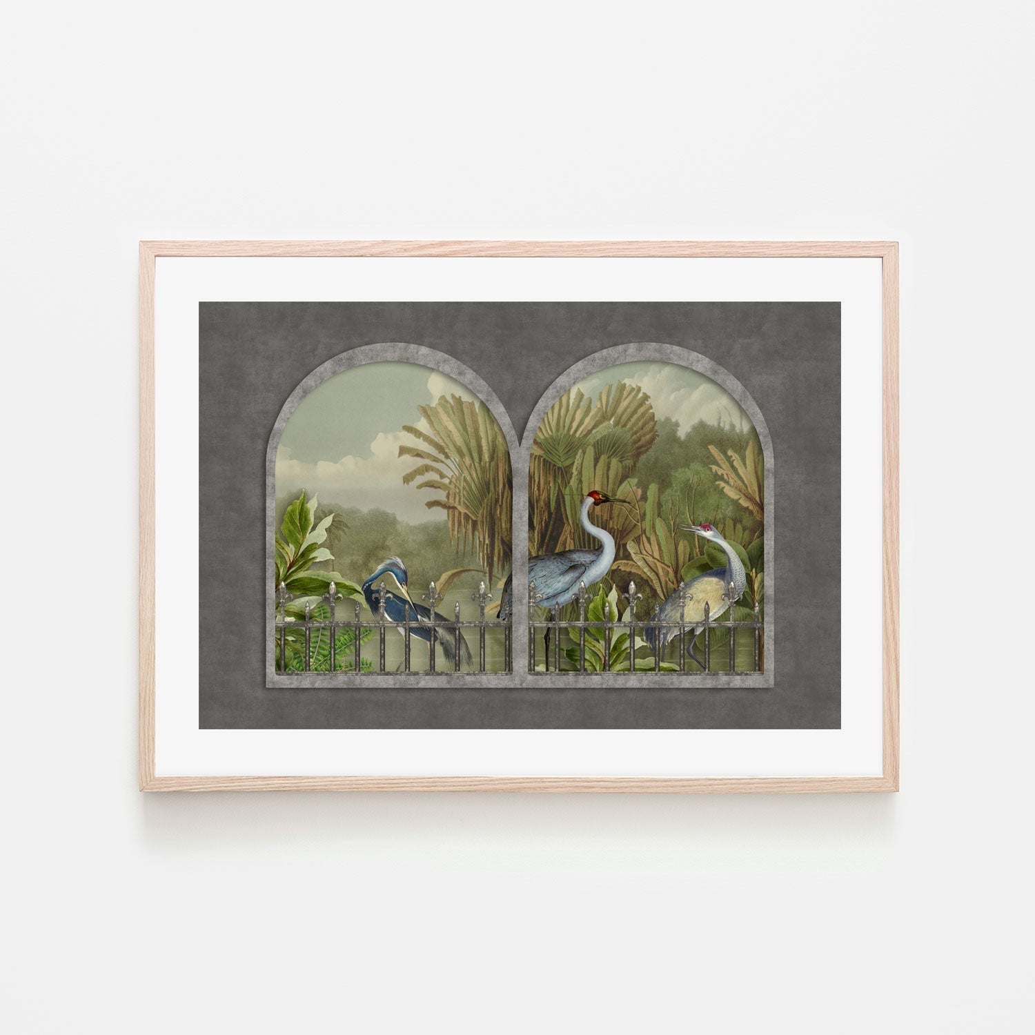 wall-art-print-canvas-poster-framed-Cranes, By Andrea Haase-GIOIA-WALL-ART