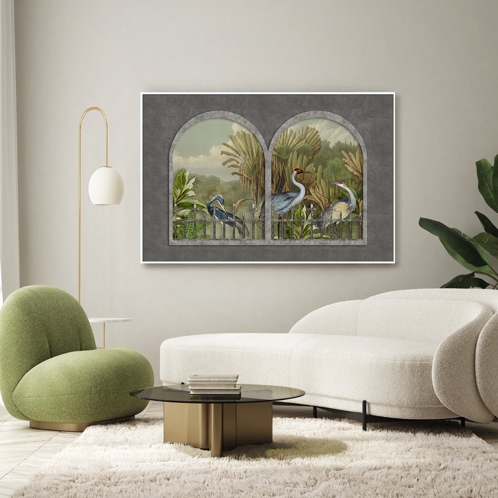 wall-art-print-canvas-poster-framed-Cranes, By Andrea Haase-GIOIA-WALL-ART