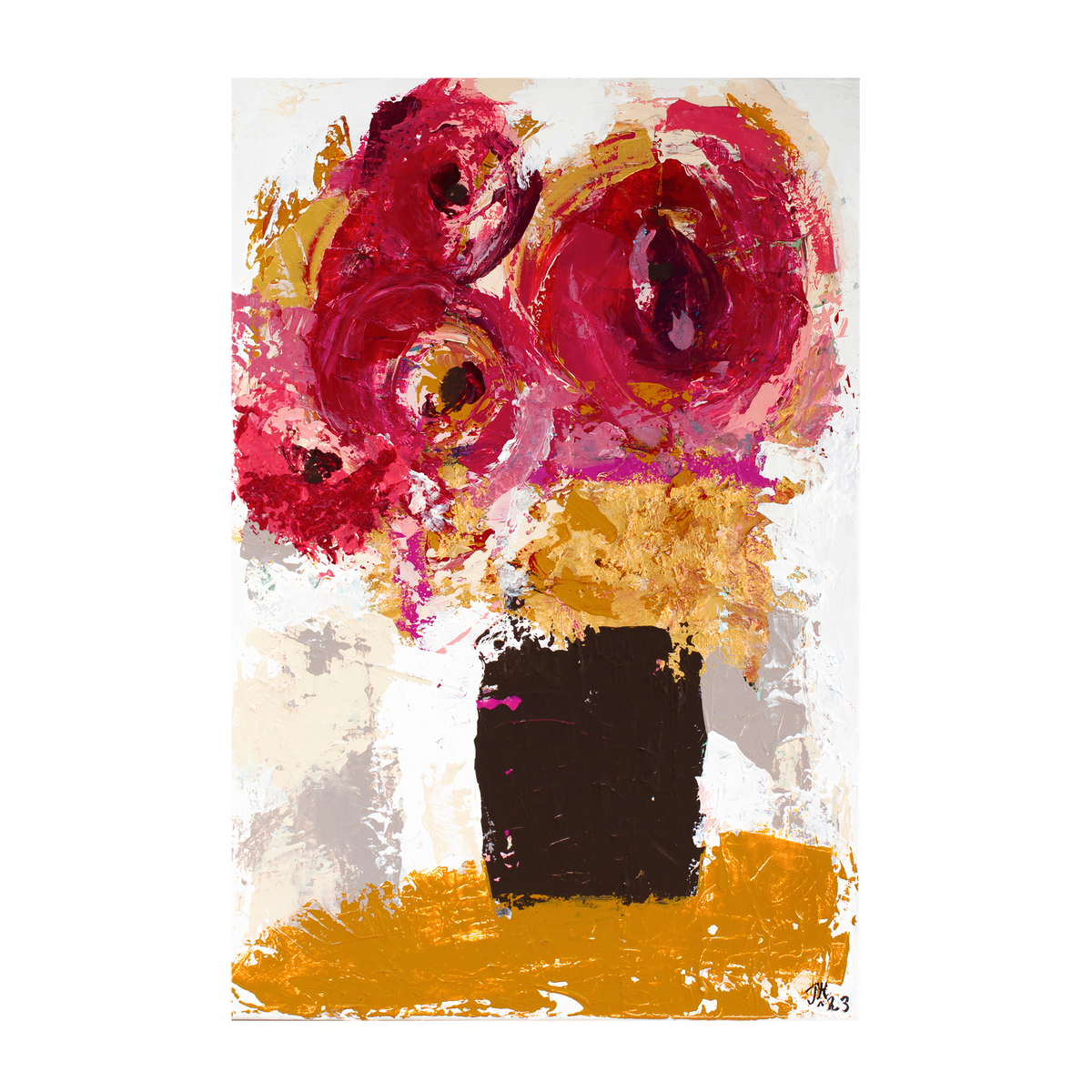 wall-art-print-canvas-poster-framed-Crimson Blooms, By Tove Hoglund-GIOIA-WALL-ART