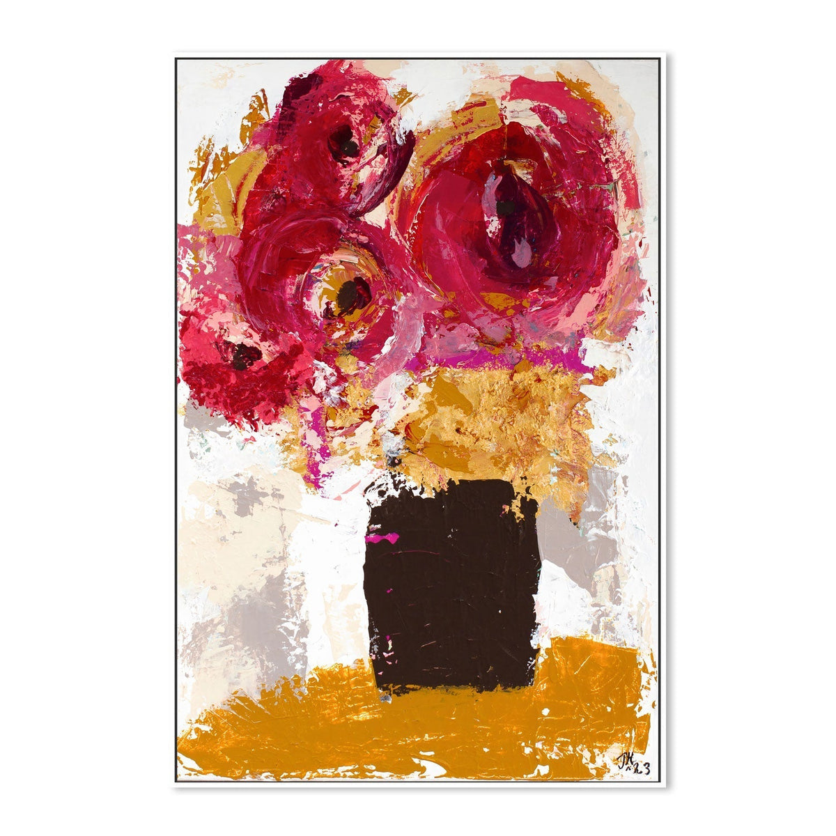 wall-art-print-canvas-poster-framed-Crimson Blooms, By Tove Hoglund-GIOIA-WALL-ART