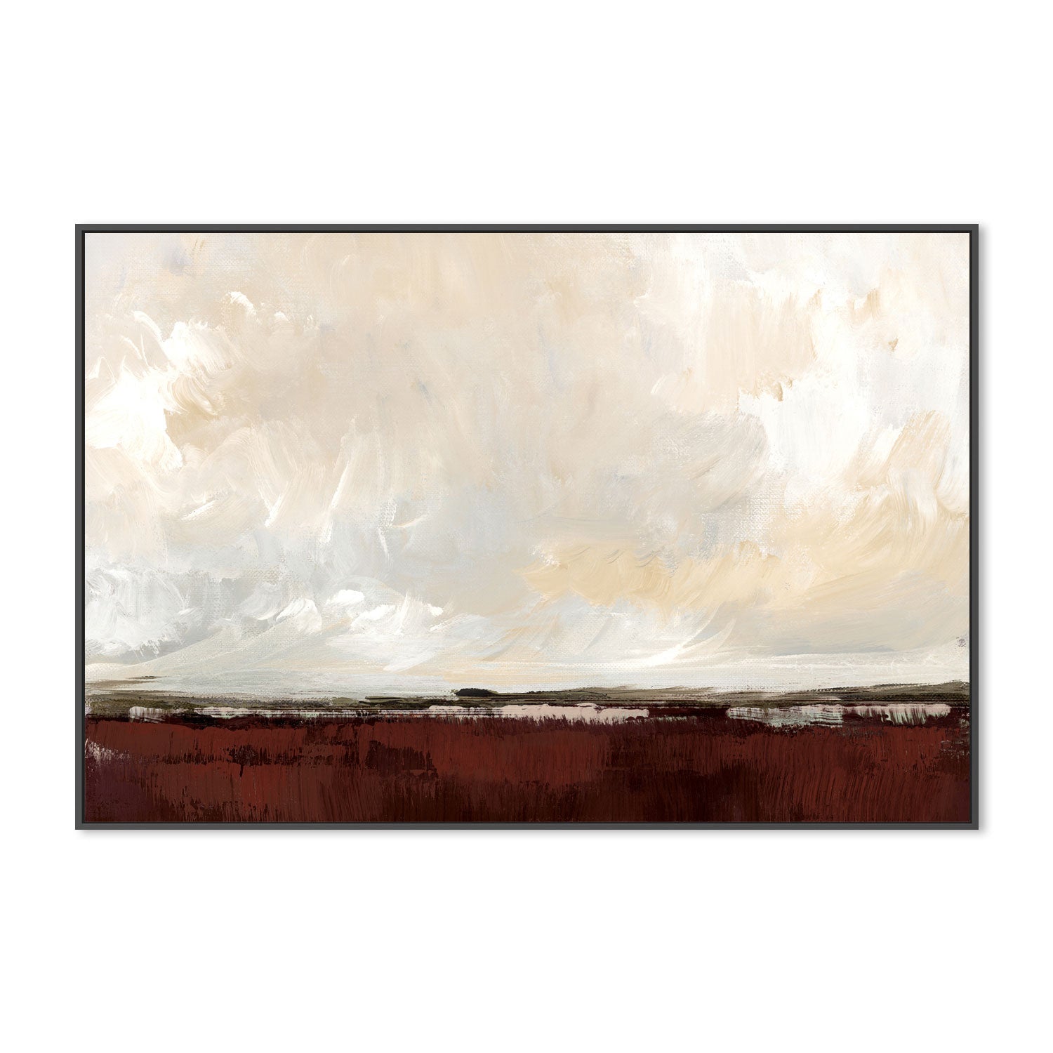 wall-art-print-canvas-poster-framed-Crimson Horizon , By Nina Blue-3