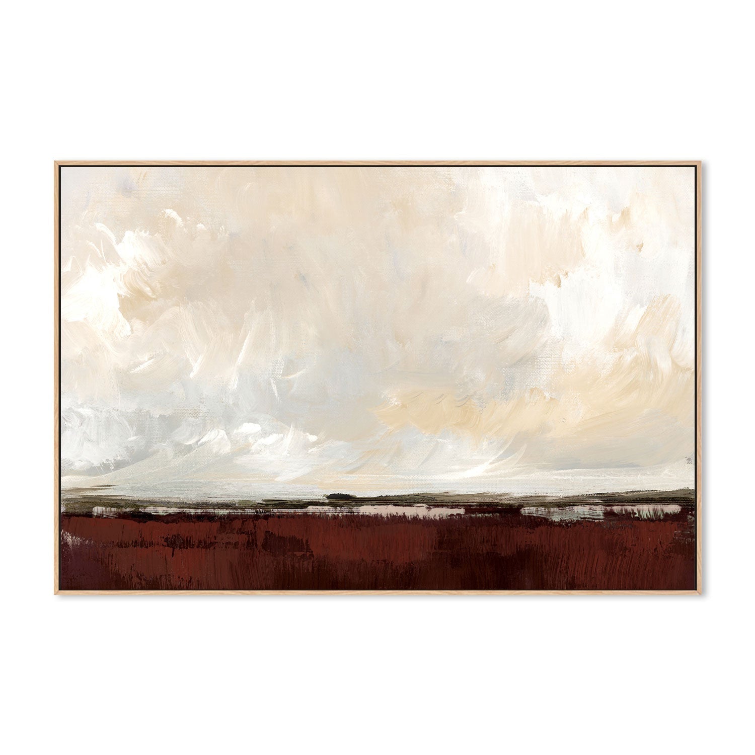 wall-art-print-canvas-poster-framed-Crimson Horizon , By Nina Blue-4