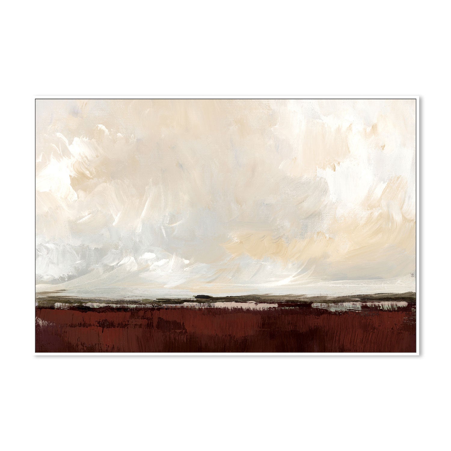 wall-art-print-canvas-poster-framed-Crimson Horizon , By Nina Blue-5