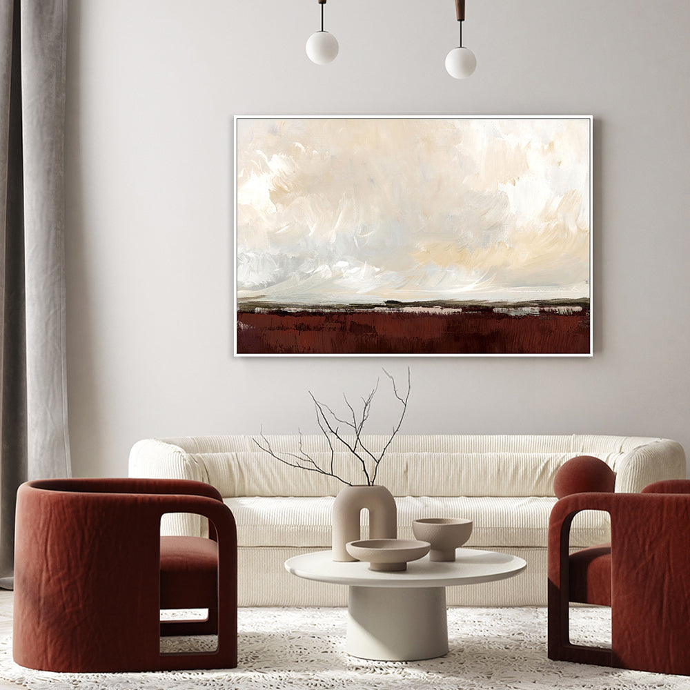 wall-art-print-canvas-poster-framed-Crimson Horizon , By Nina Blue-7