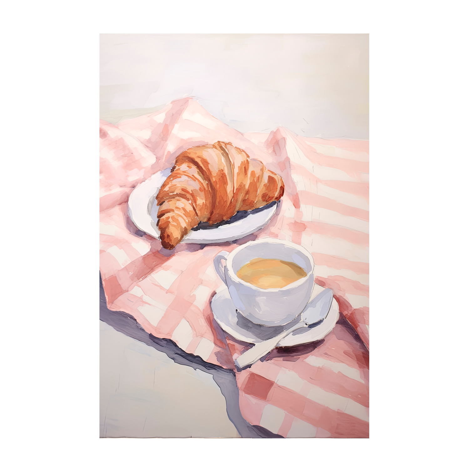 wall-art-print-canvas-poster-framed-Croissant , By Lady Hana-1