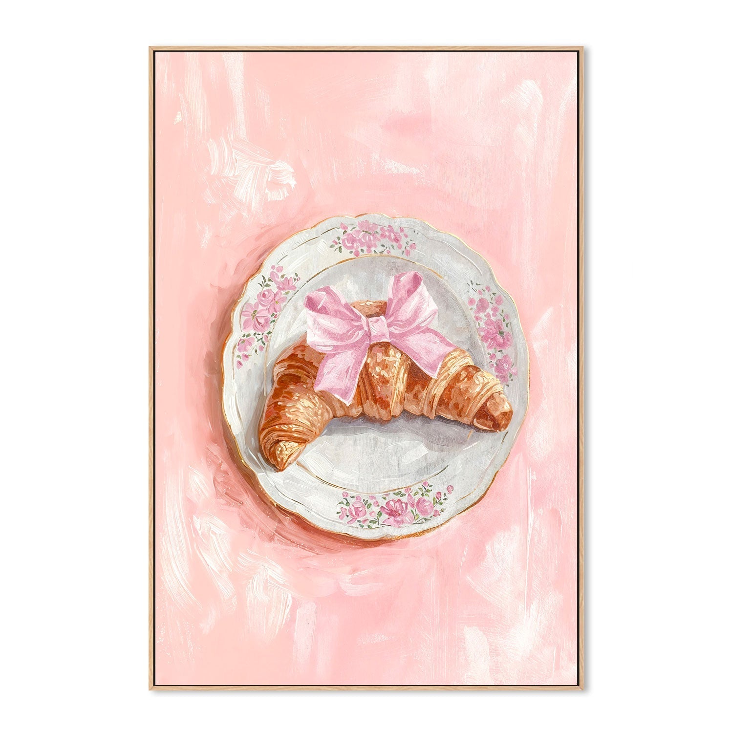 wall-art-print-canvas-poster-framed-Croissant, Style B , By Lady Hana-4