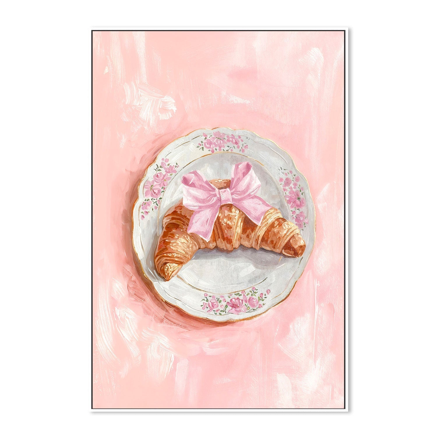 wall-art-print-canvas-poster-framed-Croissant, Style B , By Lady Hana-5