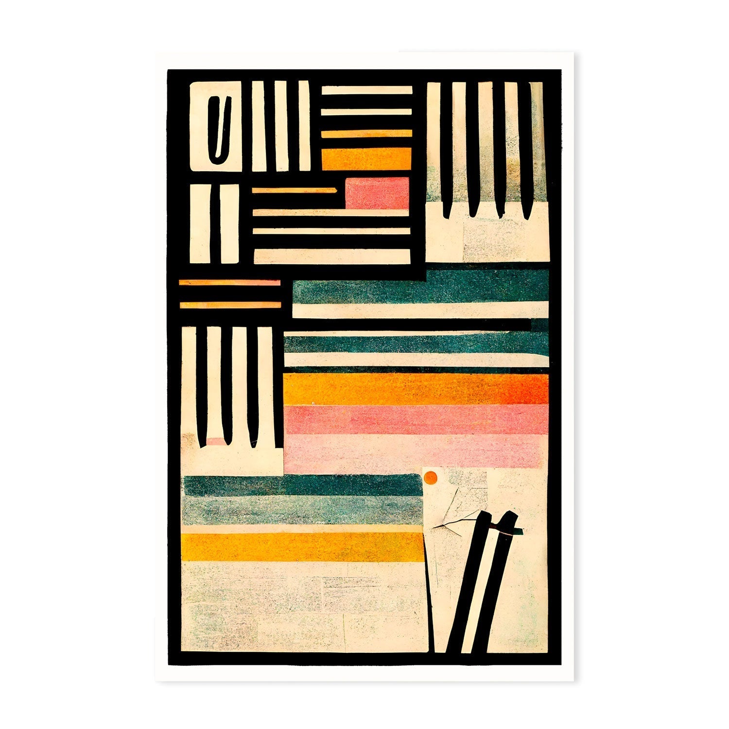 wall-art-print-canvas-poster-framed-Crossed Lines , By Treechild-GIOIA-WALL-ART
