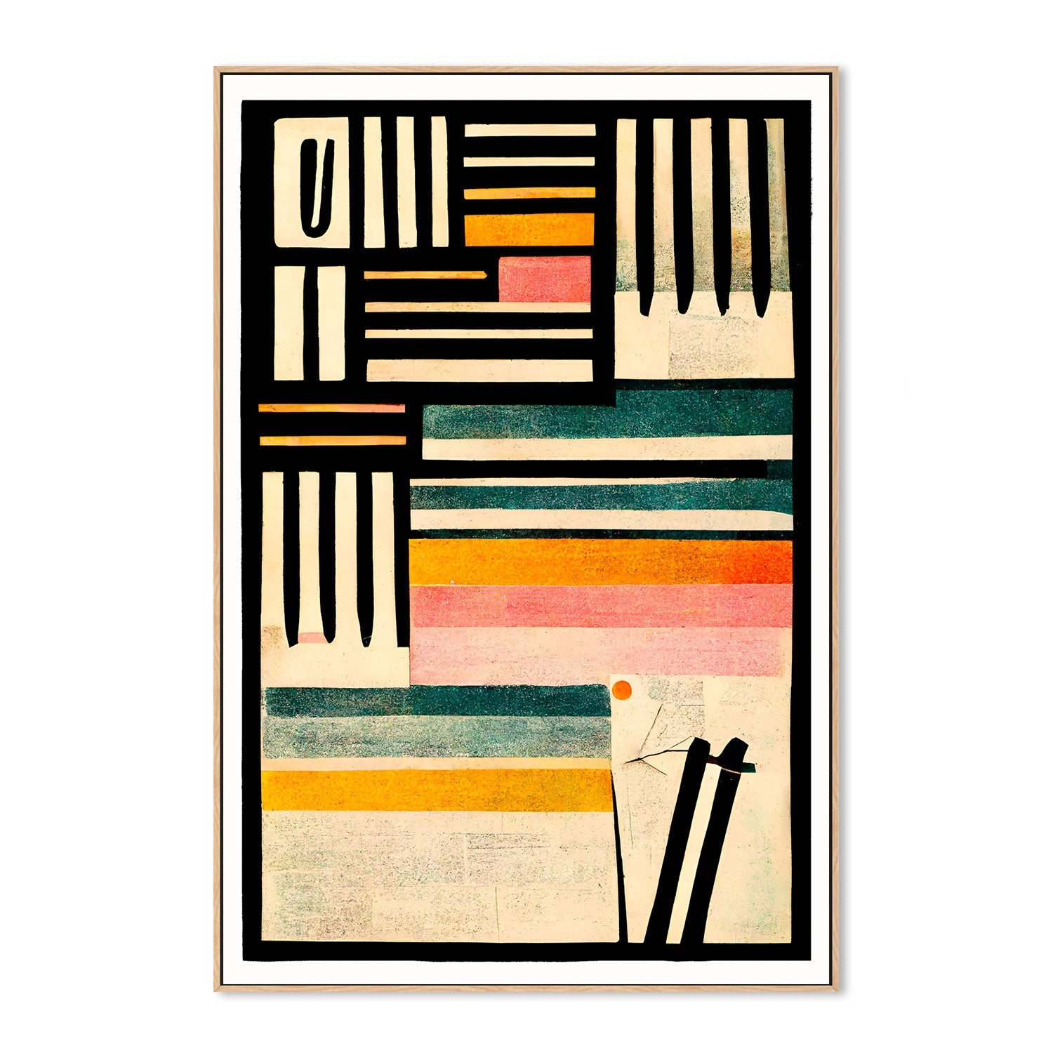 wall-art-print-canvas-poster-framed-Crossed Lines , By Treechild-GIOIA-WALL-ART