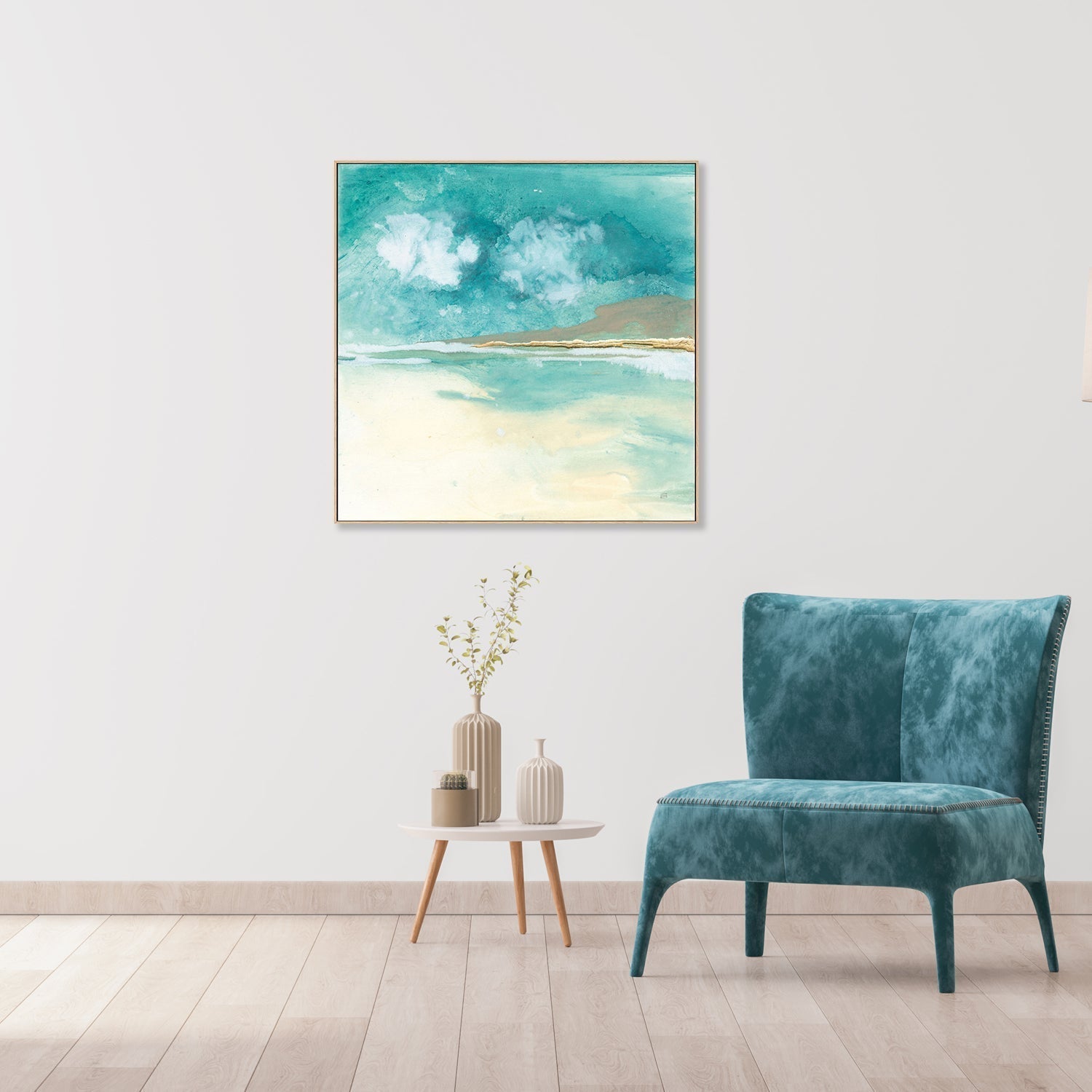 wall-art-print-canvas-poster-framed-Cumulus Emerald, Style A-by-Chris Paschke-Gioia Wall Art