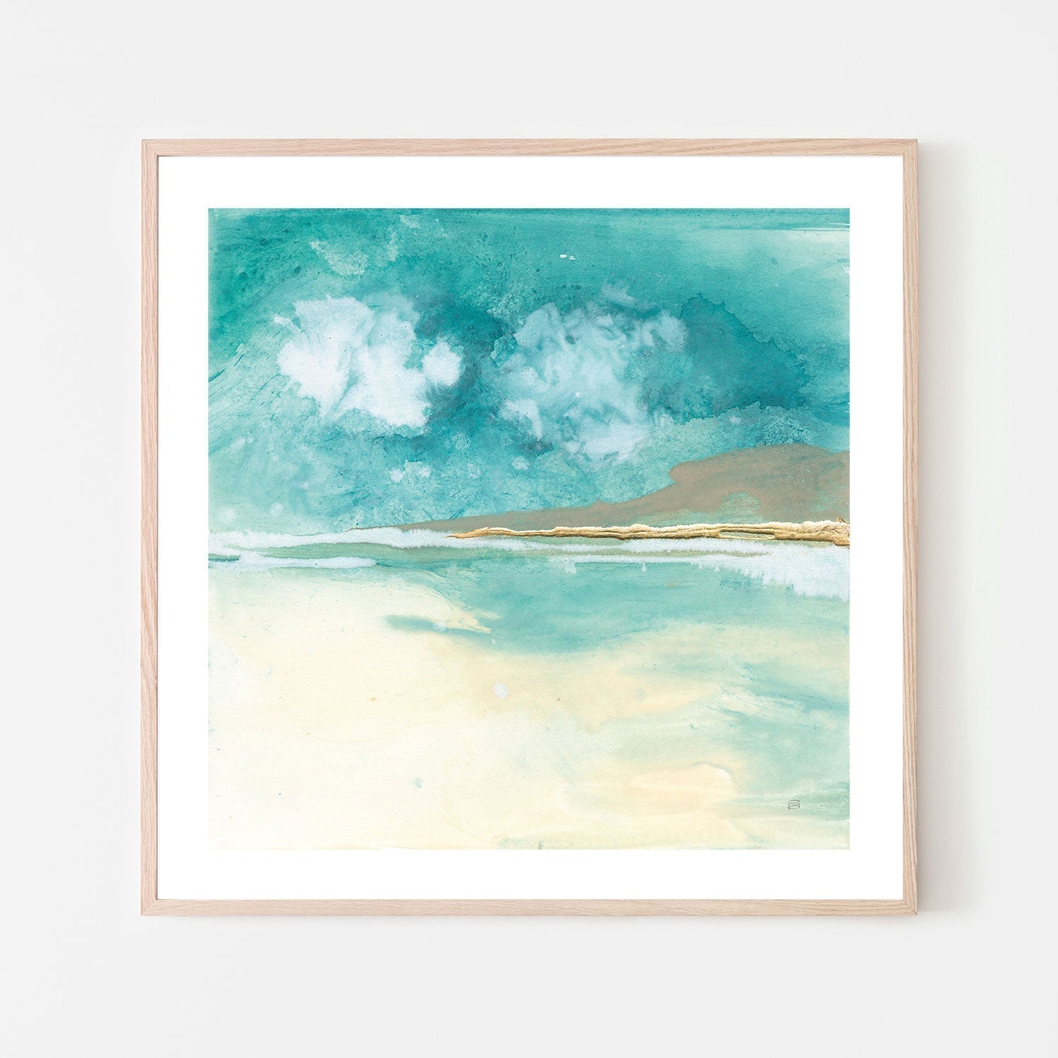 wall-art-print-canvas-poster-framed-Cumulus Emerald, Style A-by-Chris Paschke-Gioia Wall Art