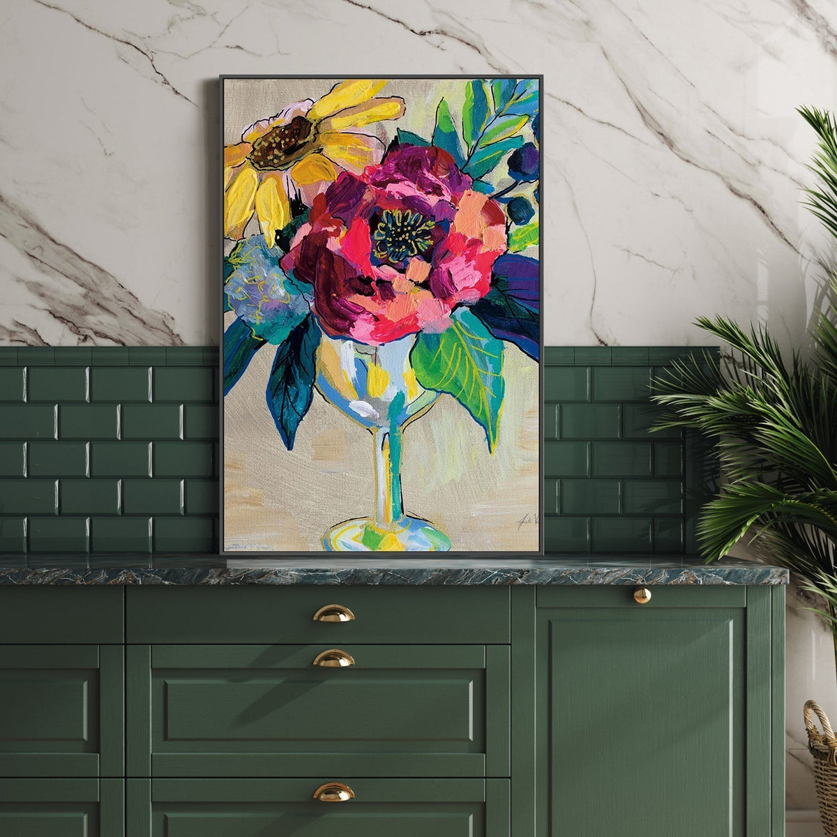 wall-art-print-canvas-poster-framed-Cup of Wine-by-Jeanette Vertentes-Gioia Wall Art