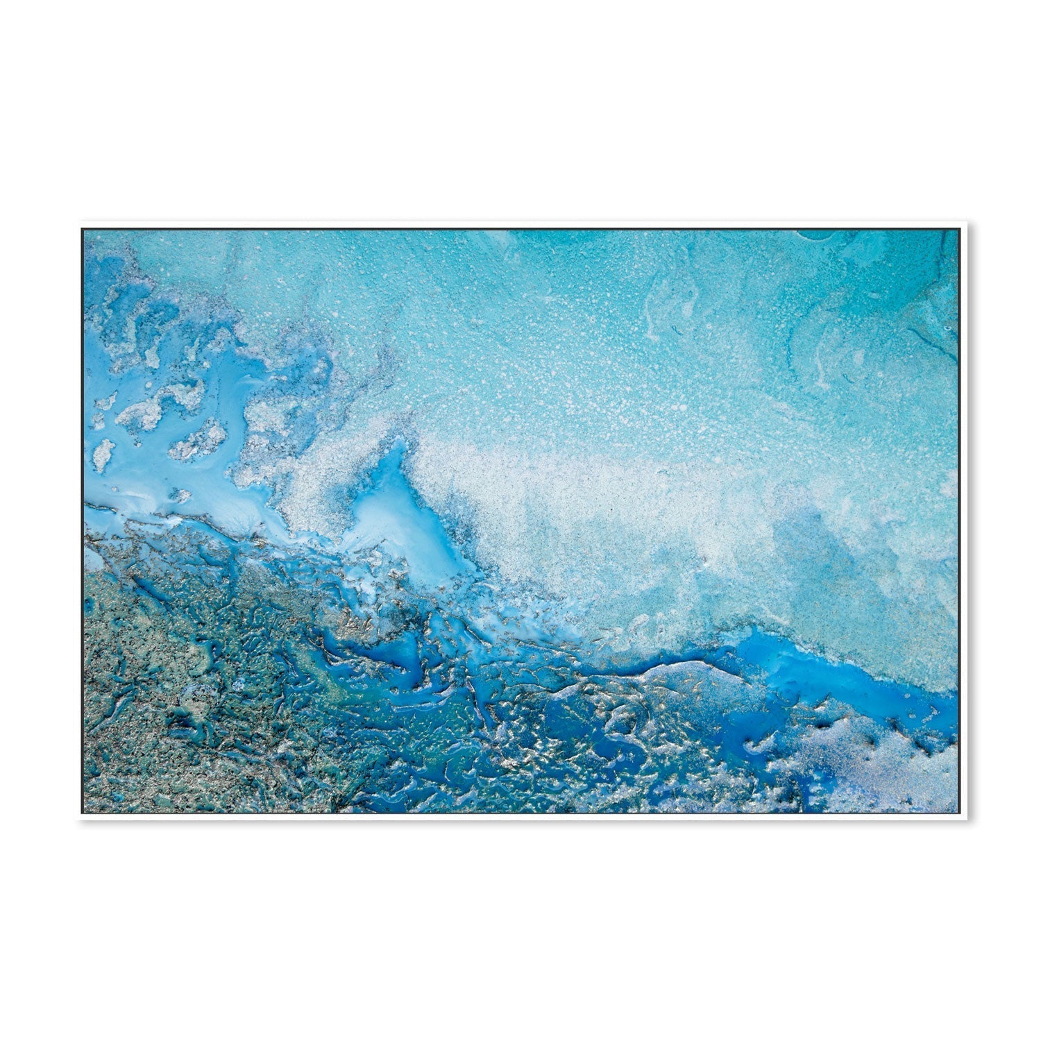 wall-art-print-canvas-poster-framed-Cyan Water , By Petra Meikle-GIOIA-WALL-ART