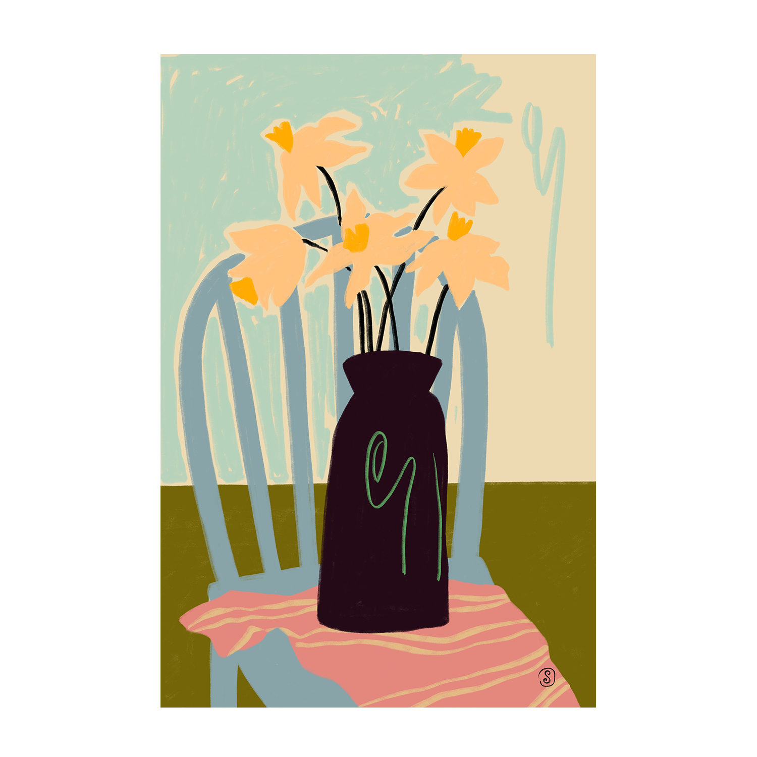 wall-art-print-canvas-poster-framed-Daffodils , By Sandra Poliakov-1