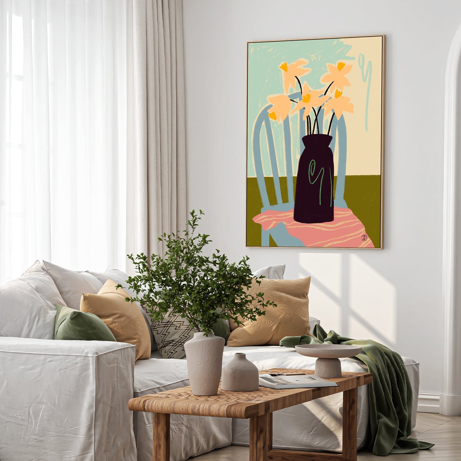 wall-art-print-canvas-poster-framed-Daffodils , By Sandra Poliakov-7