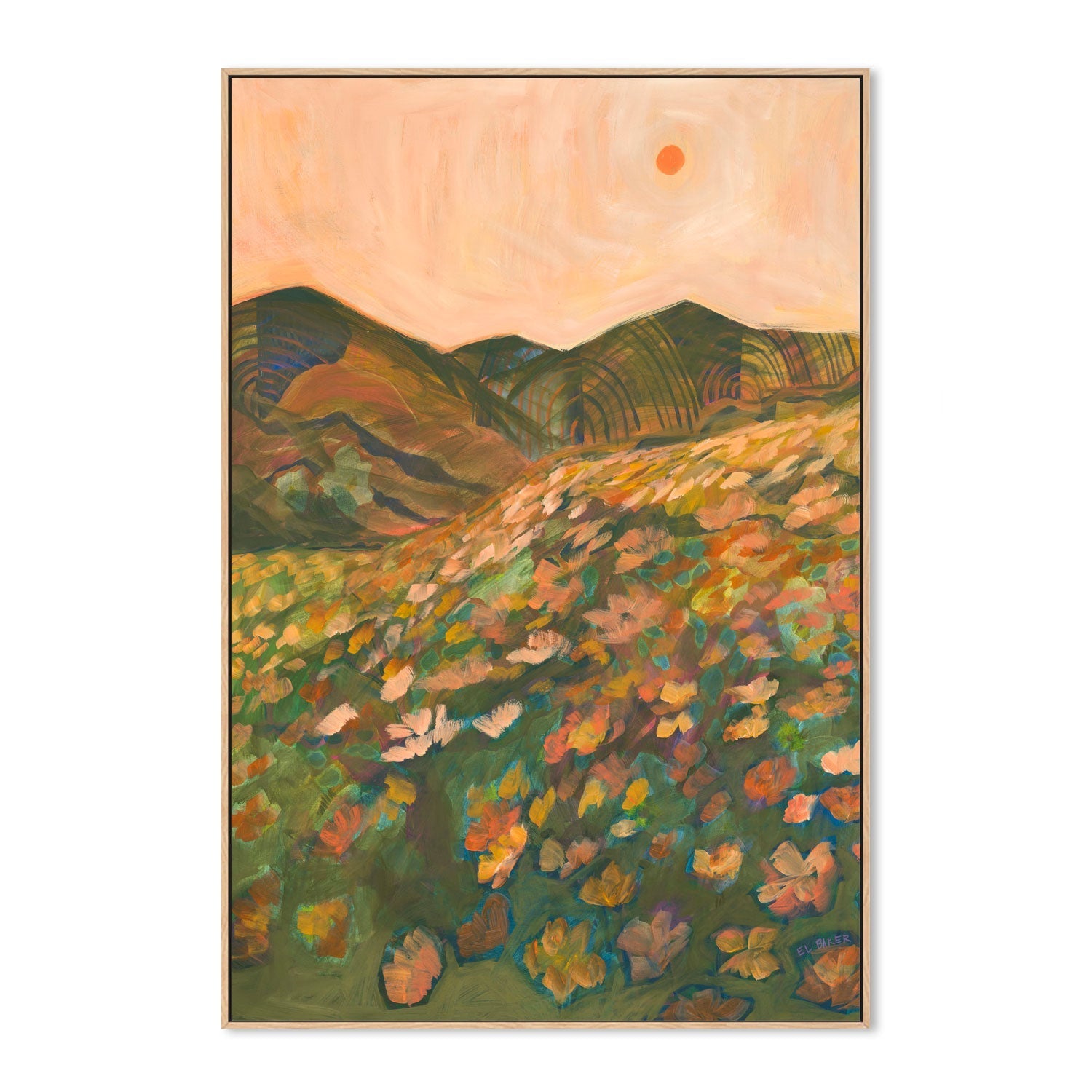 wall-art-print-canvas-poster-framed-Daisy Fields , By Eleanor Baker-4