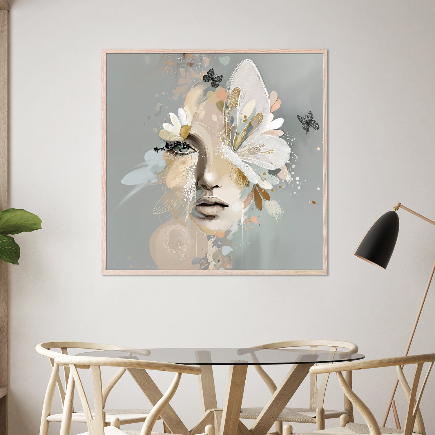 wall-art-print-canvas-poster-framed-Daisy, Style B-7