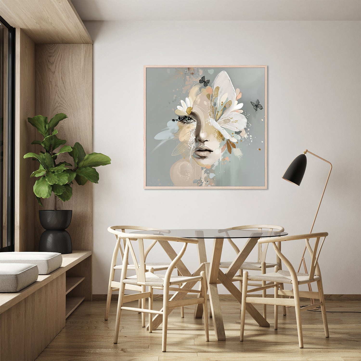 wall-art-print-canvas-poster-framed-Daisy, Style B-8