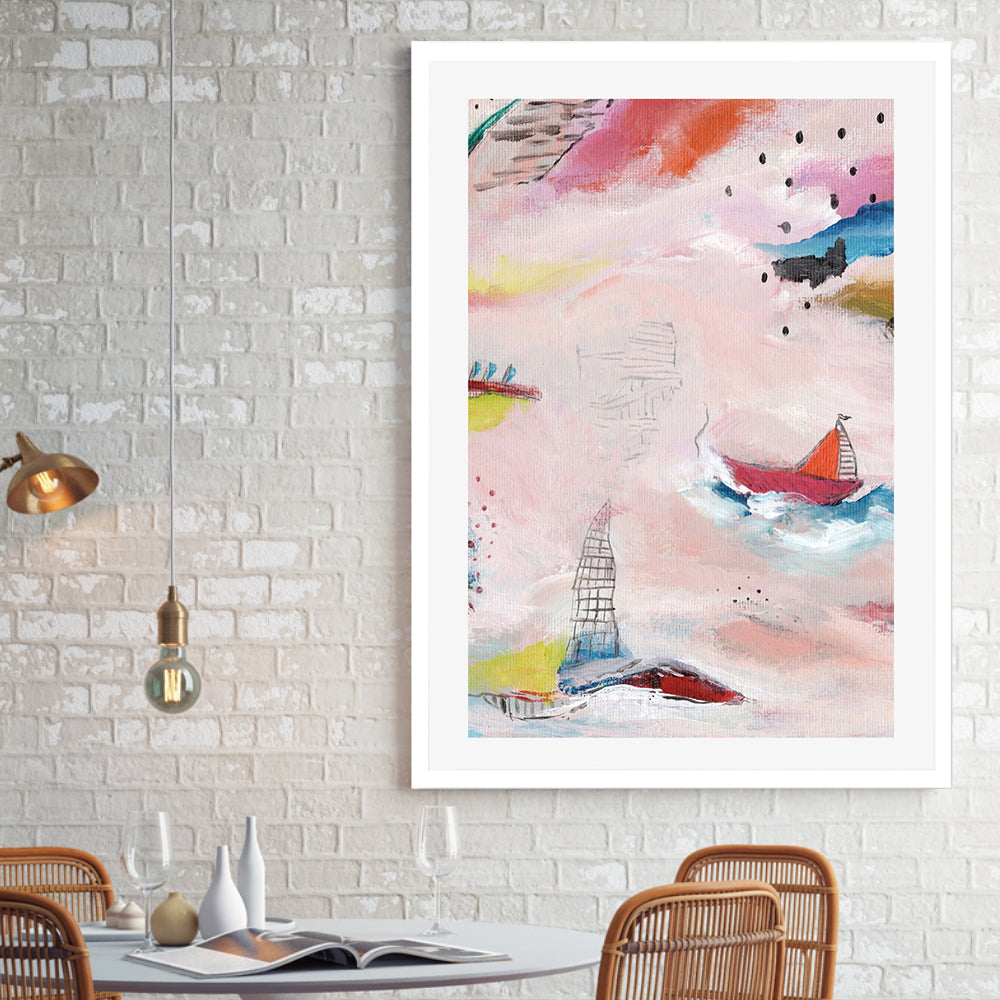 wall-art-print-canvas-poster-framed-Dancing Waves , By Nikita Jariwala-GIOIA-WALL-ART