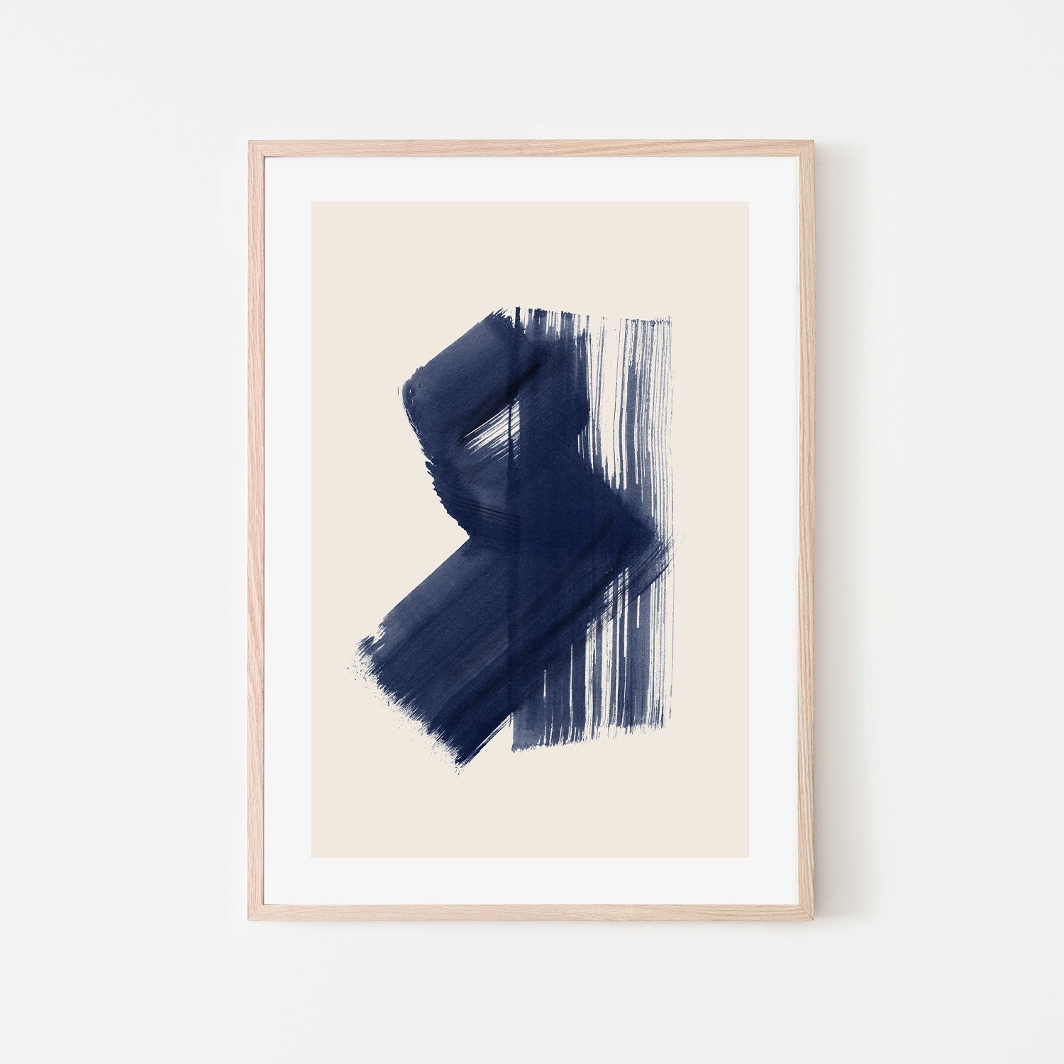 wall-art-print-canvas-poster-framed-Dark Navy Abstract, Style B-by-Danushka Abeygoda-Gioia Wall Art