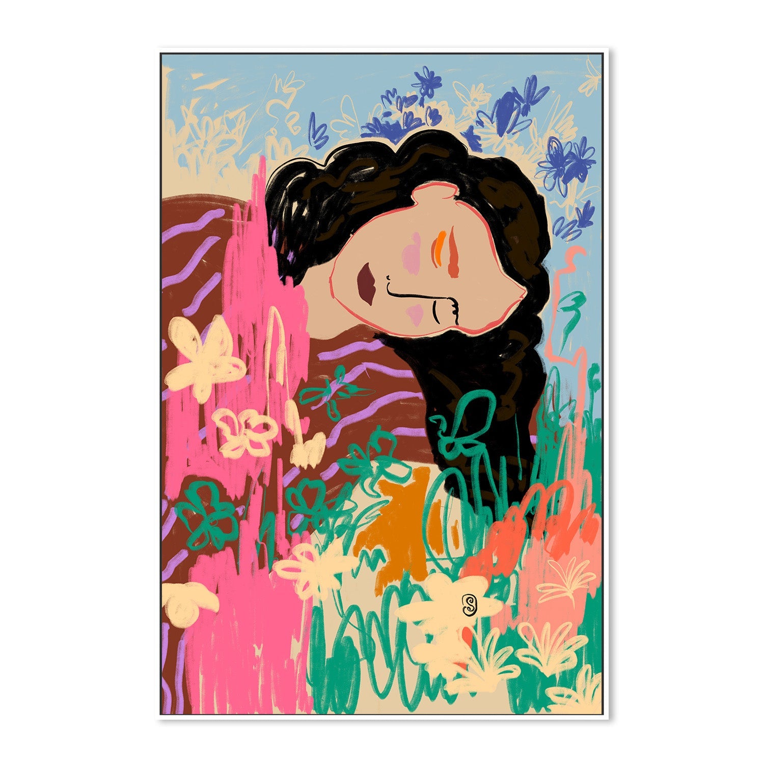 wall-art-print-canvas-poster-framed-Day Dreaming , By Sandra Poliakov-5
