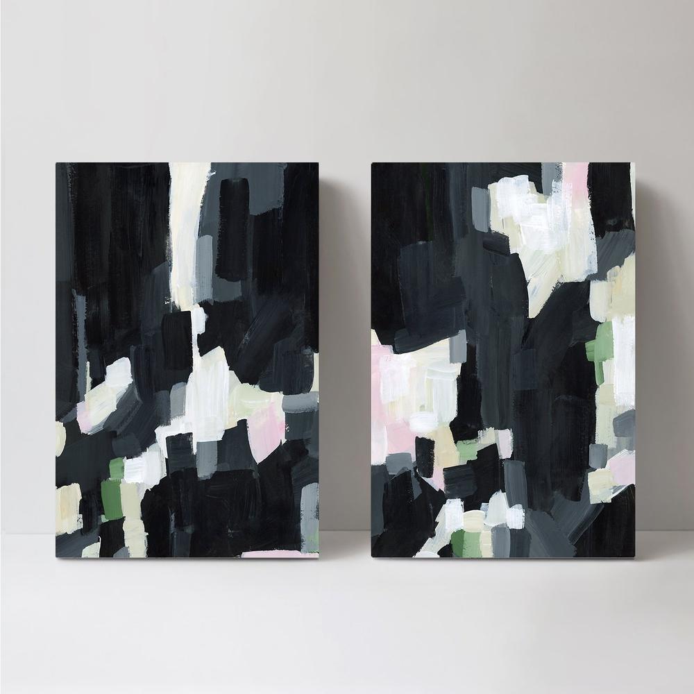 wall-art-print-canvas-poster-framed-Deep Abstract, Set Of 2-by-Emily Wood-Gioia Wall Art