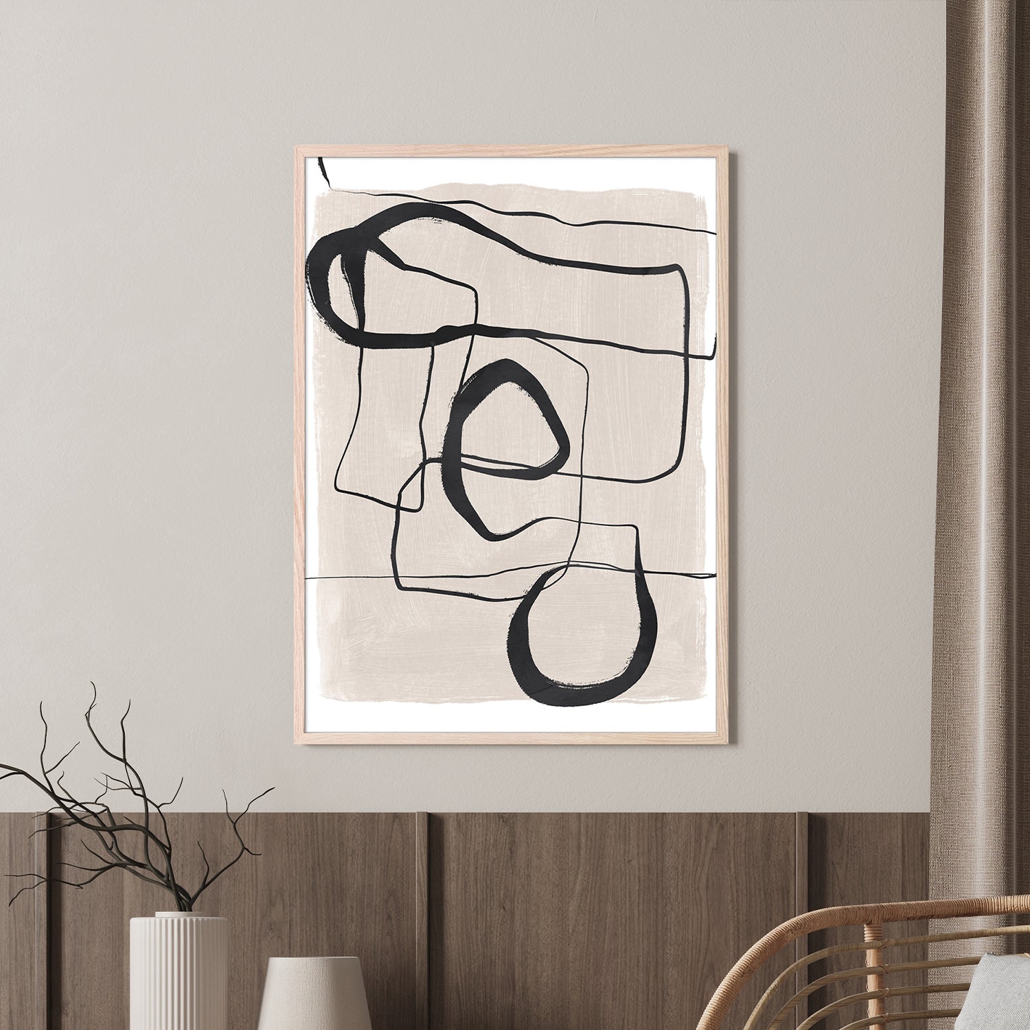 wall-art-print-canvas-poster-framed-Deep Thoughts, Style A-7