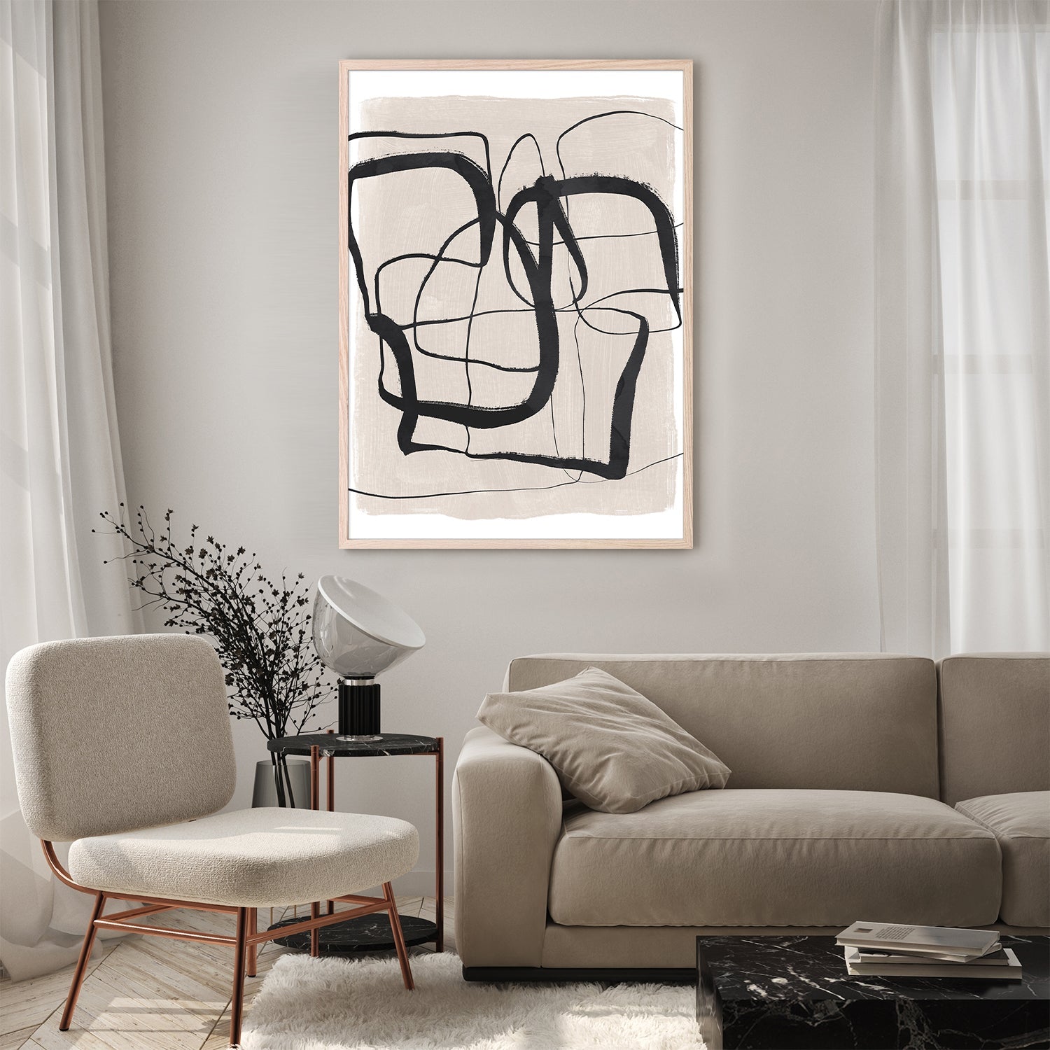 wall-art-print-canvas-poster-framed-Deep Thoughts, Style B-8