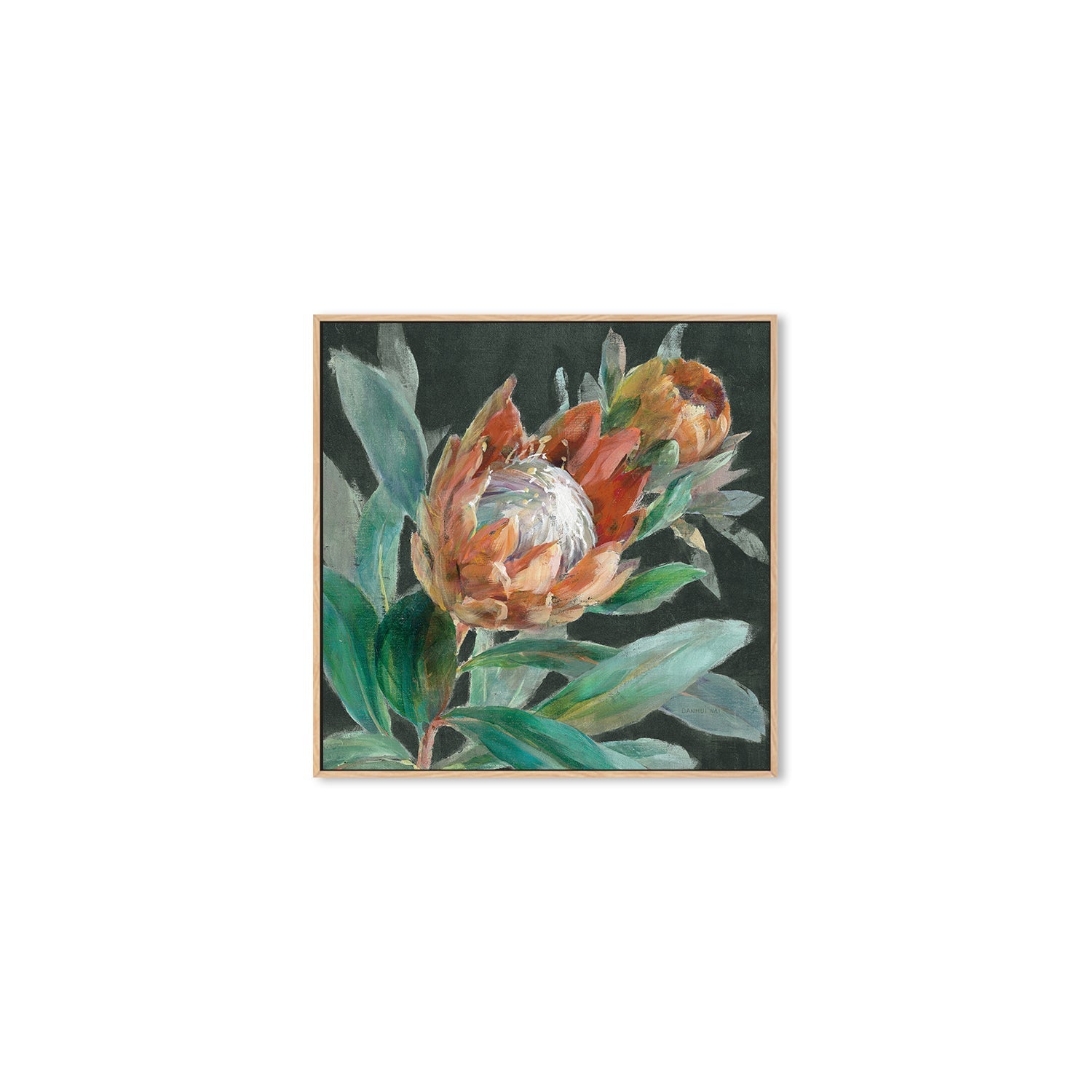 wall-art-print-canvas-poster-framed-Deep Tropical Protea Crop , By Danhui Nai-4