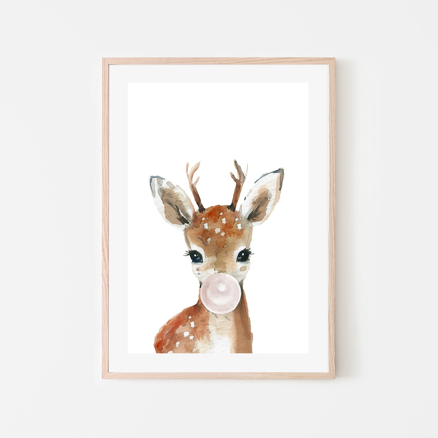 wall-art-print-canvas-poster-framed-Deer, Style A , By At Viv Home Prints-6