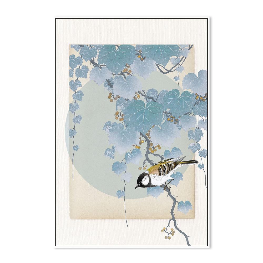 wall-art-print-canvas-poster-framed-Delicate Bird And Foliage-5