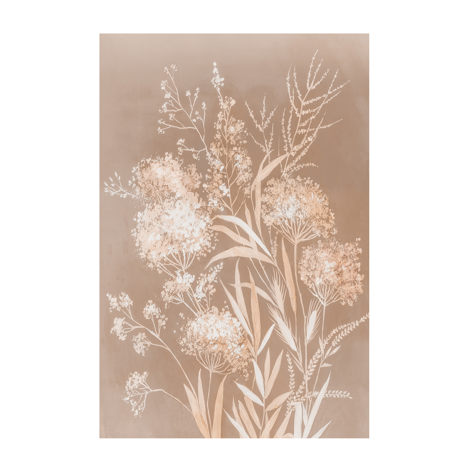 wall-art-print-canvas-poster-framed-Delicate Bunch, Mocha Mousse, Style A , By Asia Jensen-1