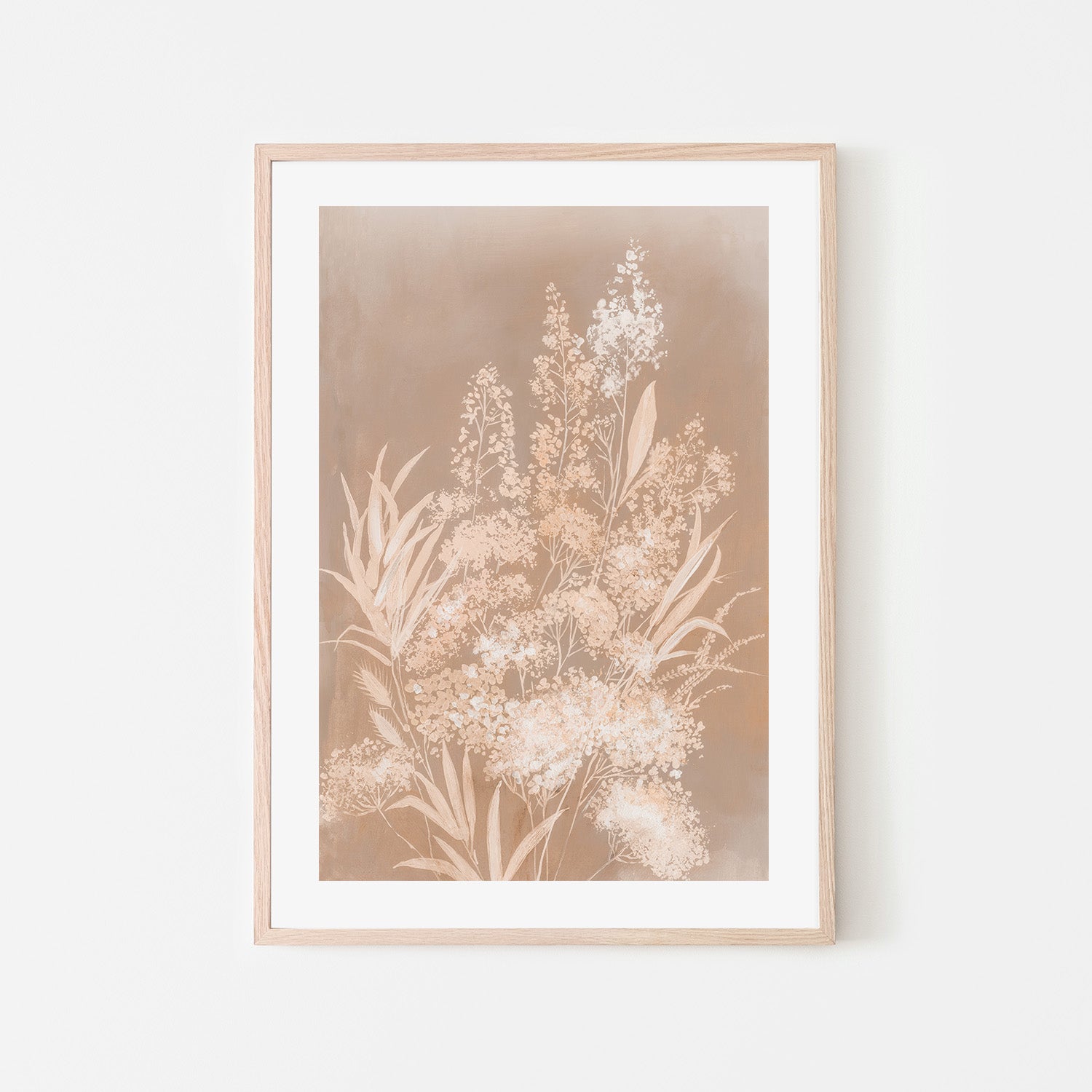 wall-art-print-canvas-poster-framed-Delicate Bunch, Mocha Mousse, Style B , By Asia Jensen-6