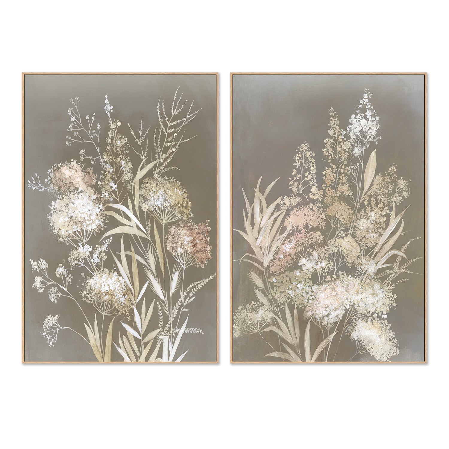 wall-art-print-canvas-poster-framed-Delicate Bunch, Style A & B, Set Of 2 , By Asia Jensen-4