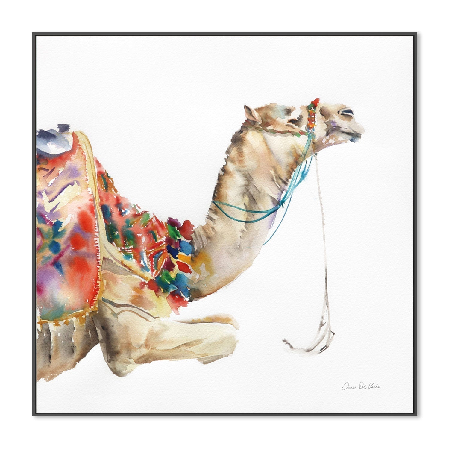 wall-art-print-canvas-poster-framed-Desert Camel , By Aimee Del Valle-GIOIA-WALL-ART