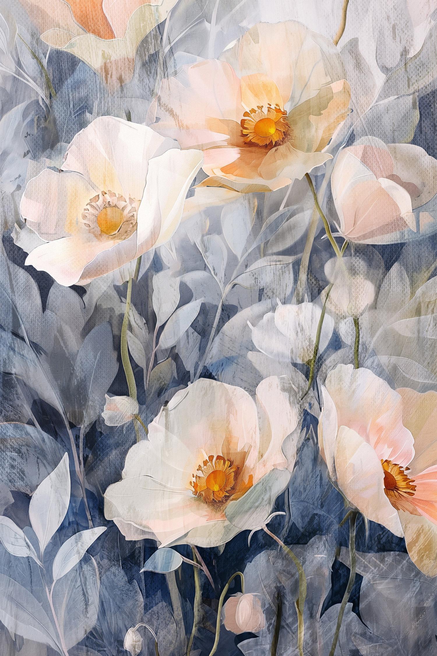 wall-art-print-canvas-poster-framed-Desert Florals, Style B-1