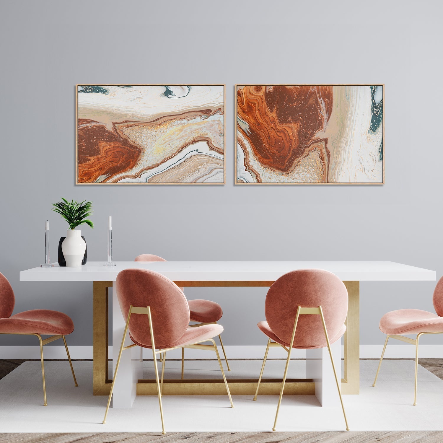 wall-art-print-canvas-poster-framed-Desert Mirage, Style A & B, Set Of 2 , By Jayda Koludrovic-2