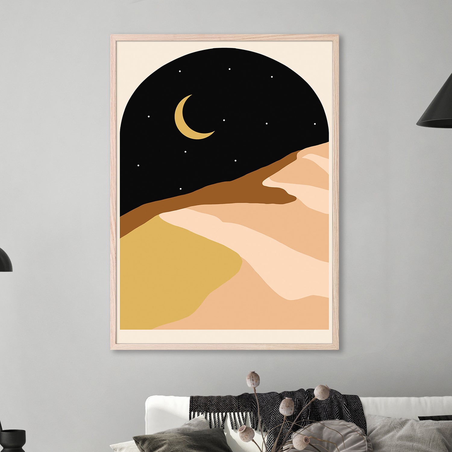 wall-art-print-canvas-poster-framed-Desert Nights-2