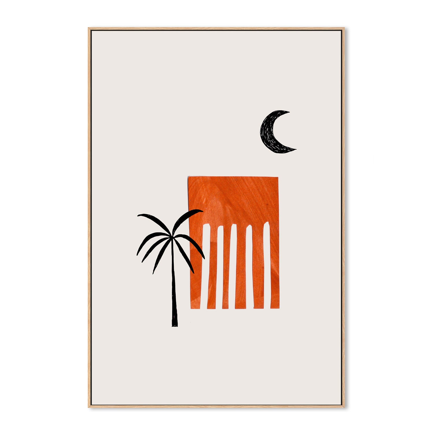 wall-art-print-canvas-poster-framed-Desert Ruin , By Ejaaz Haniff-GIOIA-WALL-ART