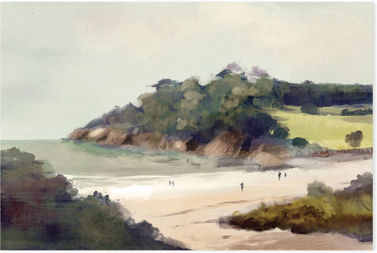 wall-art-print-canvas-poster-framed-Devon Beach , By Dan Hobday-GIOIA-WALL-ART