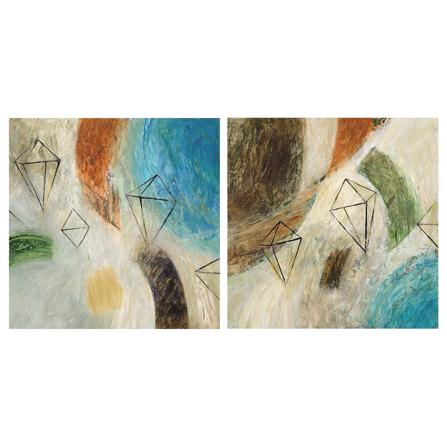 wall-art-print-canvas-poster-framed-Diamond in the Rough, Style A & B, Set Of 2 , By Chris Mills-1