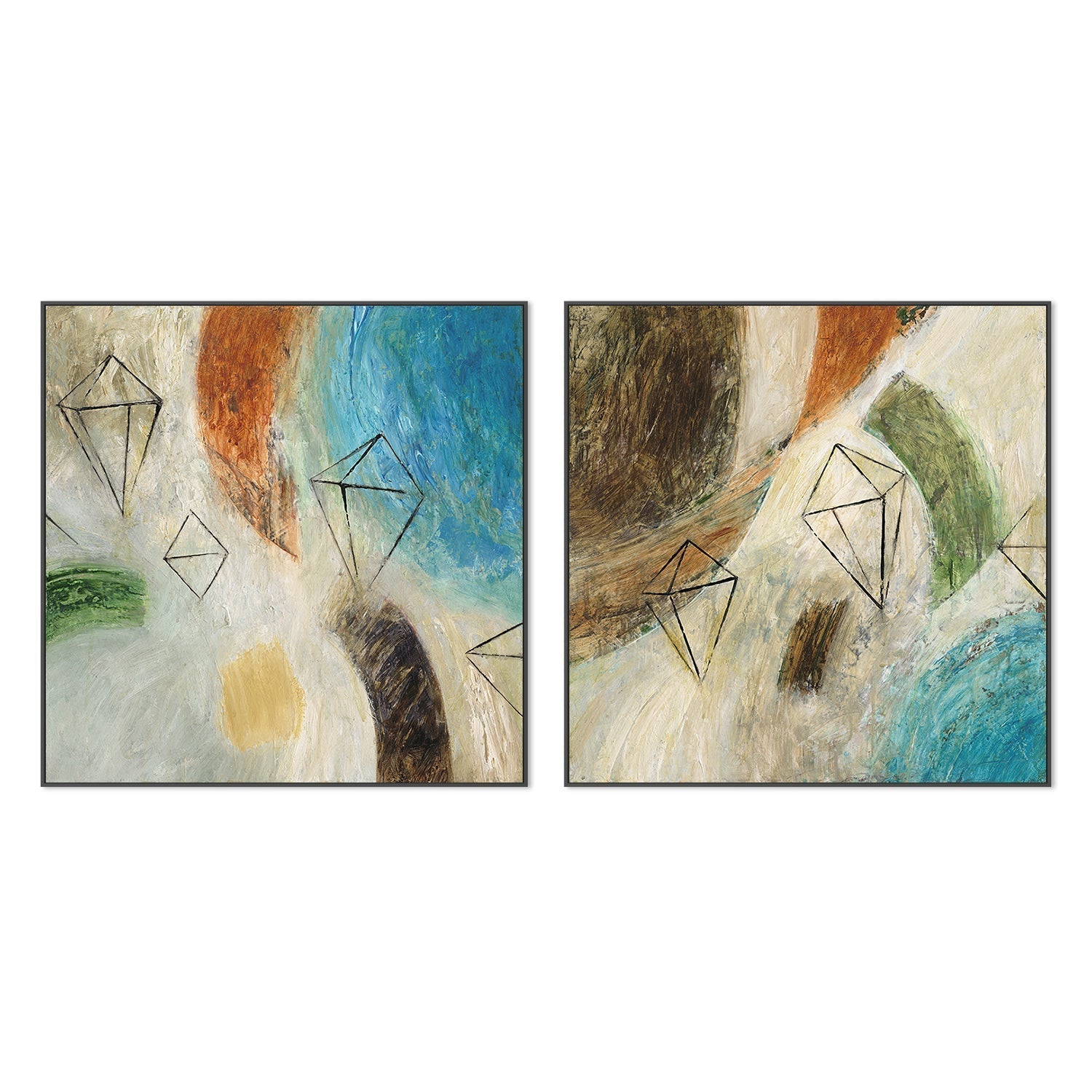 wall-art-print-canvas-poster-framed-Diamond in the Rough, Style A & B, Set Of 2 , By Chris Mills-3