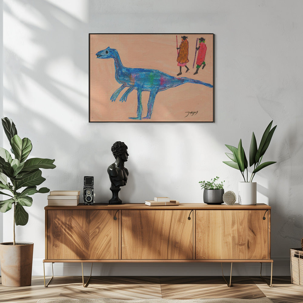 wall-art-print-canvas-poster-framed-Dinosaur , By Jukyong Park-2