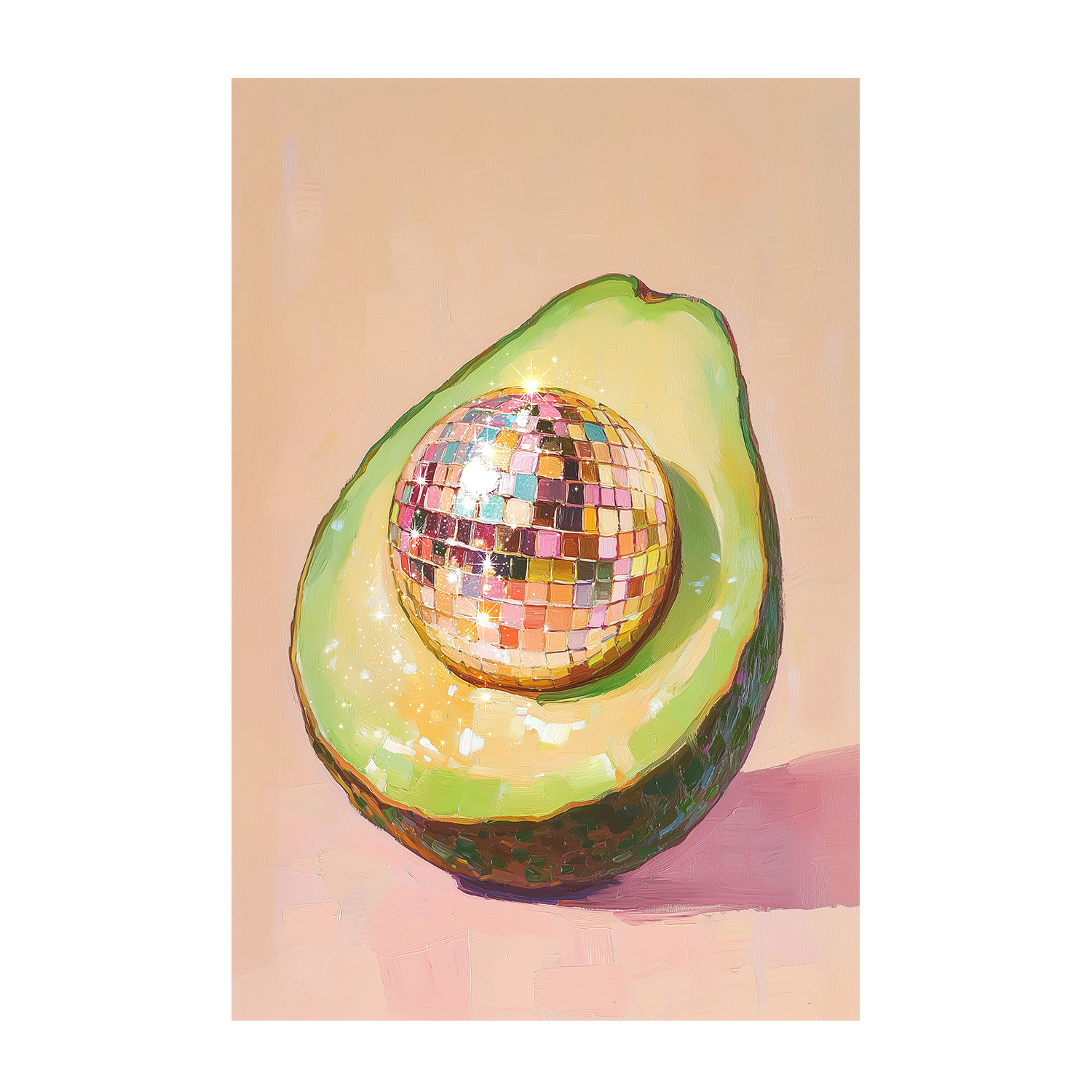 wall-art-print-canvas-poster-framed-Disco Avocado Delight , By Melloi Art Prints-1