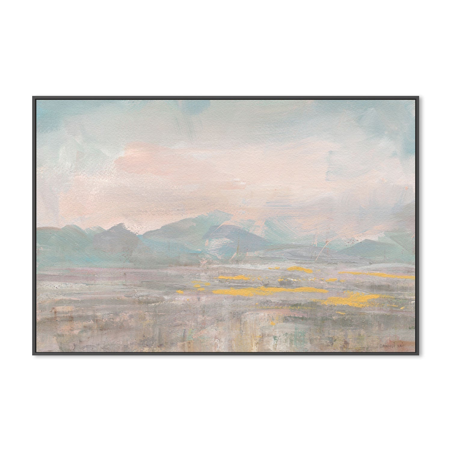 wall-art-print-canvas-poster-framed-Distant Mountains , By Danhui Nai-GIOIA-WALL-ART