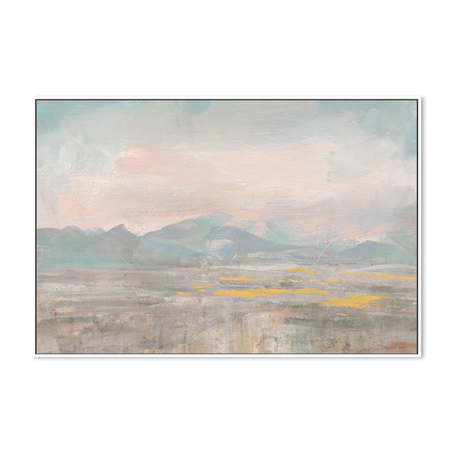 wall-art-print-canvas-poster-framed-Distant Mountains , By Danhui Nai-GIOIA-WALL-ART