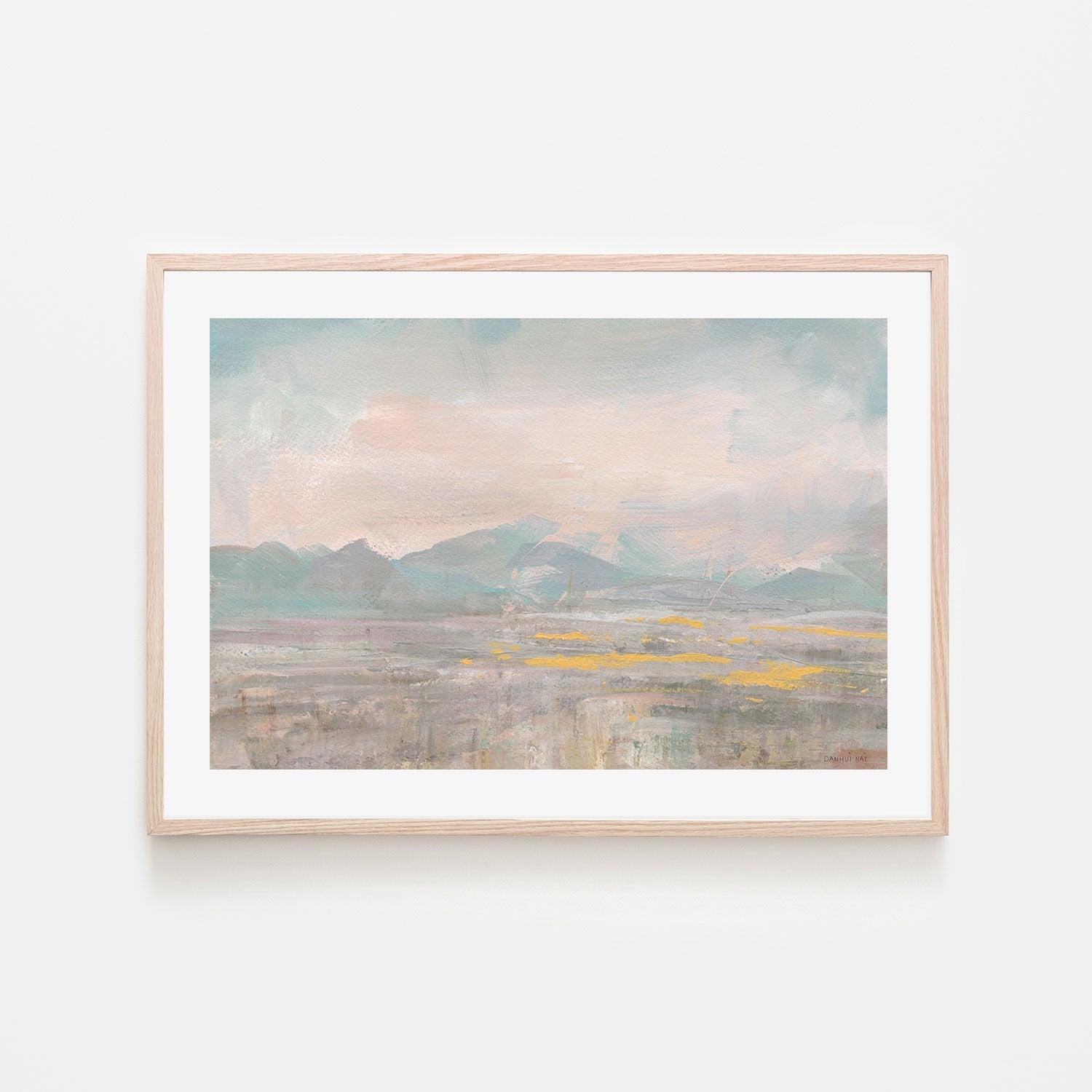 wall-art-print-canvas-poster-framed-Distant Mountains , By Danhui Nai-GIOIA-WALL-ART