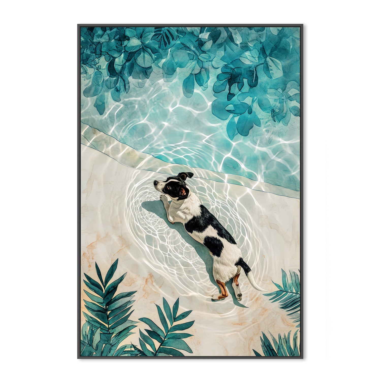 wall-art-print-canvas-poster-framed-Dogs Life-3