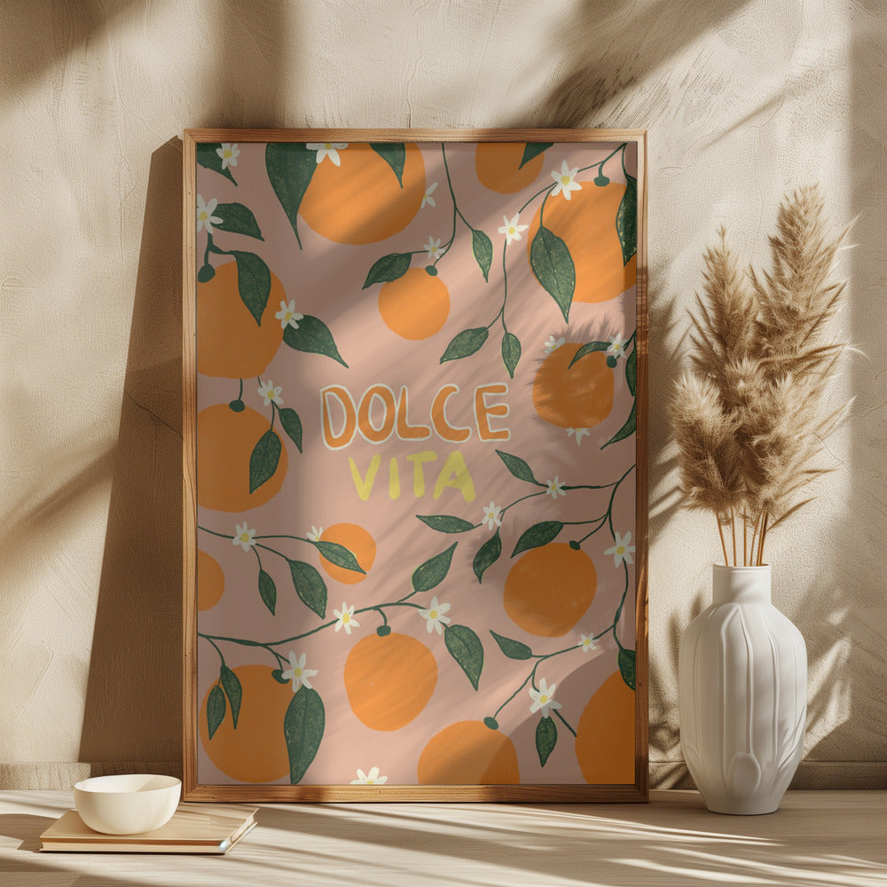 wall-art-print-canvas-poster-framed-Dolce Vita & Oranges , By Studio Dolci-2